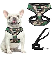 PUPTECK Soft Mesh Dog Harness and Leash Set Pet Puppy Cat Comfort Padded Vest No Pull Harnesses, ...