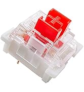 OUTEMU Medium-Low Profile Red Switches 3 Pin Thiner 50g Force 1.6mm Actuation-Travel Key switches...