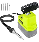 Cordless Soldering Iron Station Tool for Ryobi 18V Battery,60W Portable Electric Soldering Iron w...