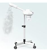 TASALON Professional Facial Steamer on Wheels, Hot Ozone Face Steamer for Facial, Esthetician Ste...