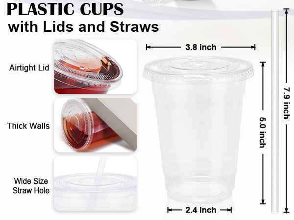 clear plastic cups with lids