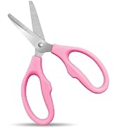 Pink Scissors for Office Multipurpose Stylish: 5 inch - Comfort Grip - Stainless Steel - Scissors...