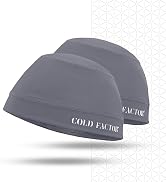 COLD FACTOR Instant Cooling Skull Cap & Helmet Liner 2 Pack | UPF 50+, Lite Chemical-Free Evapora...