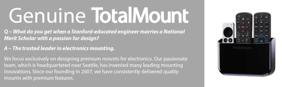 TotalMount Hole-Free Remote Holder