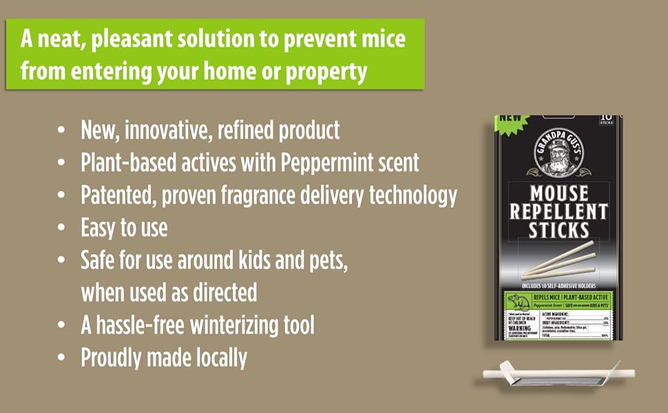 GMS-10-30 Mouse Repellent Sticks 10pk