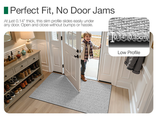 Ultra thin door mat indoor entrance