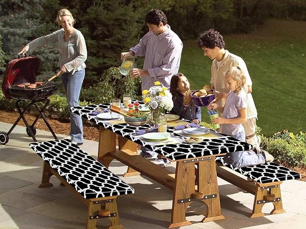 Moroccan Design picnic table cover picnic table covers with elastic