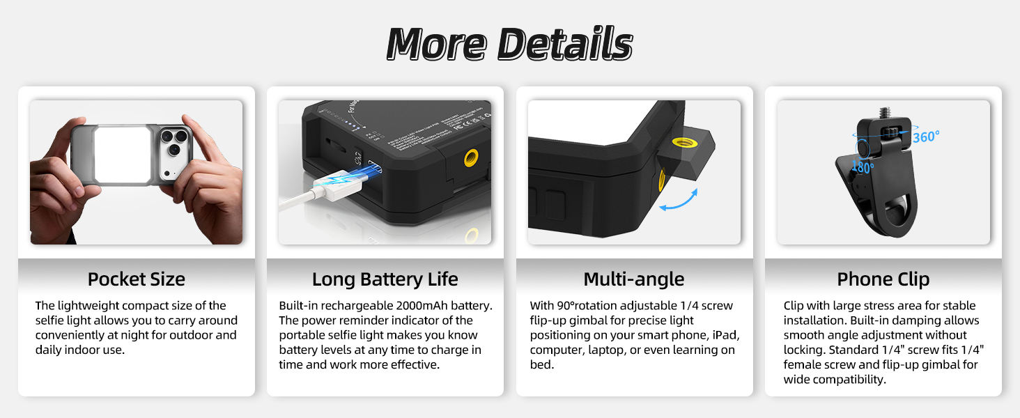 Ailight Magnetic Selfie Light for Phone