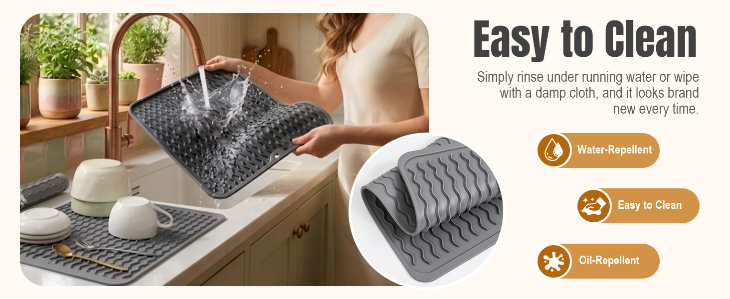 silicone dish drying mat