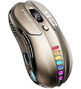 Uciefy Wireless Bluetooth Mouse, Dual Mode (BT5.1&2.4GHz) Rechargeable LED Wireless Mouse, Comput...