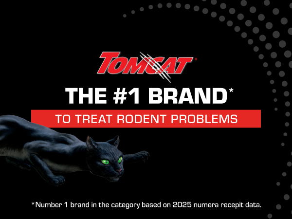 Tomcat is the 1 brand to treat rodent problems.