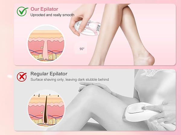 smooth glide epilator for women facial hair