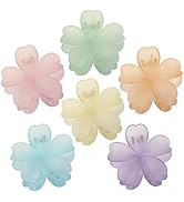SMKSL 6 Pcs Flower Hair Claw Clips for Women Hawaiian Large Hair Clips for Thick Thin Curly Hair,...