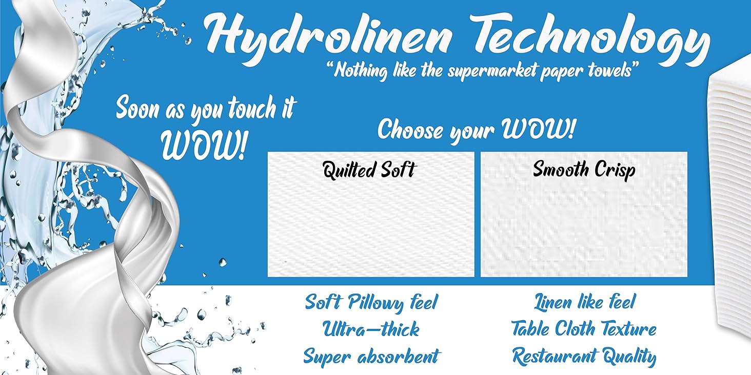 hydrolinen restaurant paper towels reusable premium paper towels quilted for home