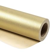 RUSPEPA Gold Matte Wrapping Paper - Solid Color Pearly - luster Paper Perfect for Wedding, Birthd...