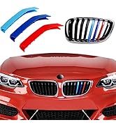Goodream Tricolored Grille Insert Trims Compatible with BMW 2 Series 2014-2020 F22 F23 220i 228i ...