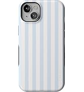 Casely iPhone 15 Case | Blue Stripes | Sunday Best | Compatible with MagSafe | Bold Protective De...