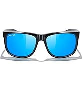 MERRY'S Men's Rectangular Polarized Sunglasses UV400 Protection for Driving Fishing Hiking Golf O...