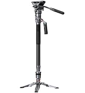 SmallRig 175cm / 68.9" Carbon Fiber Video Monopod for Camera, Compact Camera Monopod with One-But...