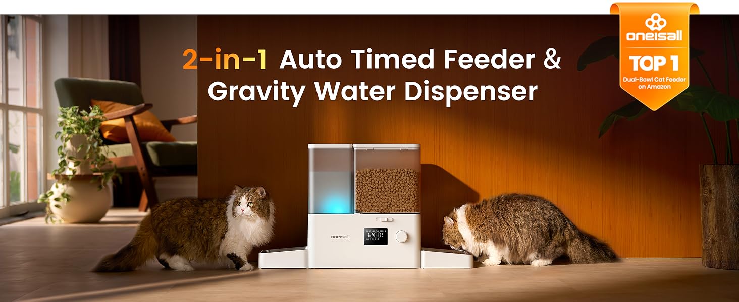 automatic cat feeder and water