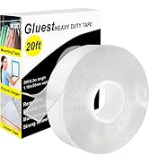 Gluest Double Sided Tape Heavy Duty 1.18' × 20'', Extra Strong Clear Nano Tape Adhesive, Removabl...
