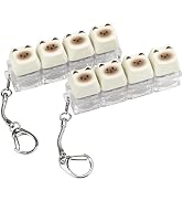 2 Pack Cute Cat Keyboard Fidget Toy – Clicky, Creamy Stress Relief Fidget Clicker Keychain – Quie...