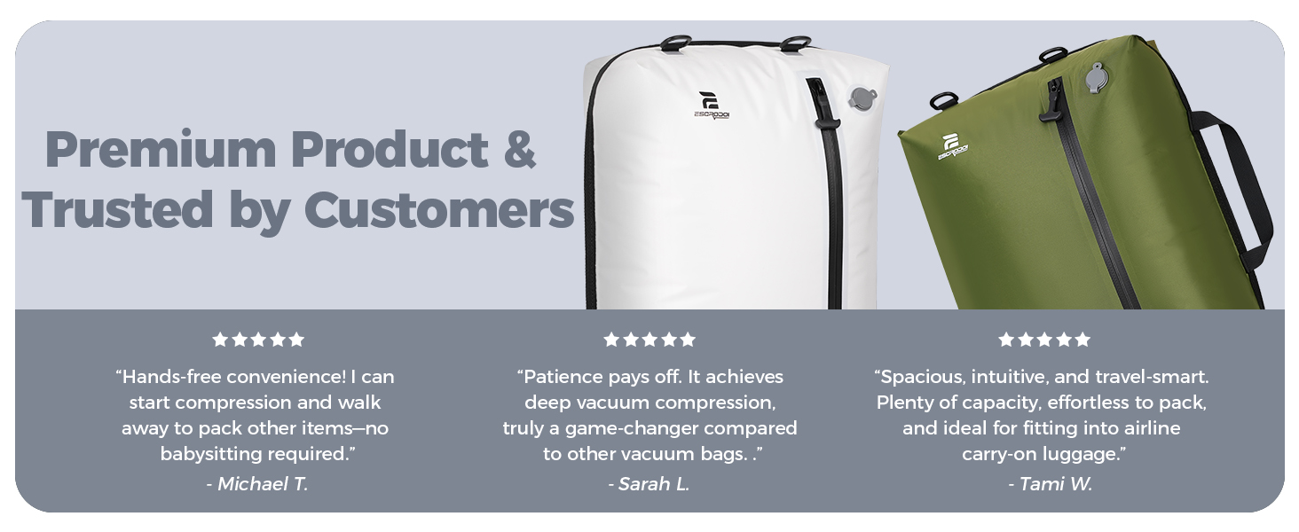 airless vacuum bags for travel