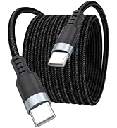 12 ft USB C to USB C Cable Fast Charging 60W, Long USB-C Charge Cord 12Foot | Type C 2.0 32mb/s D...