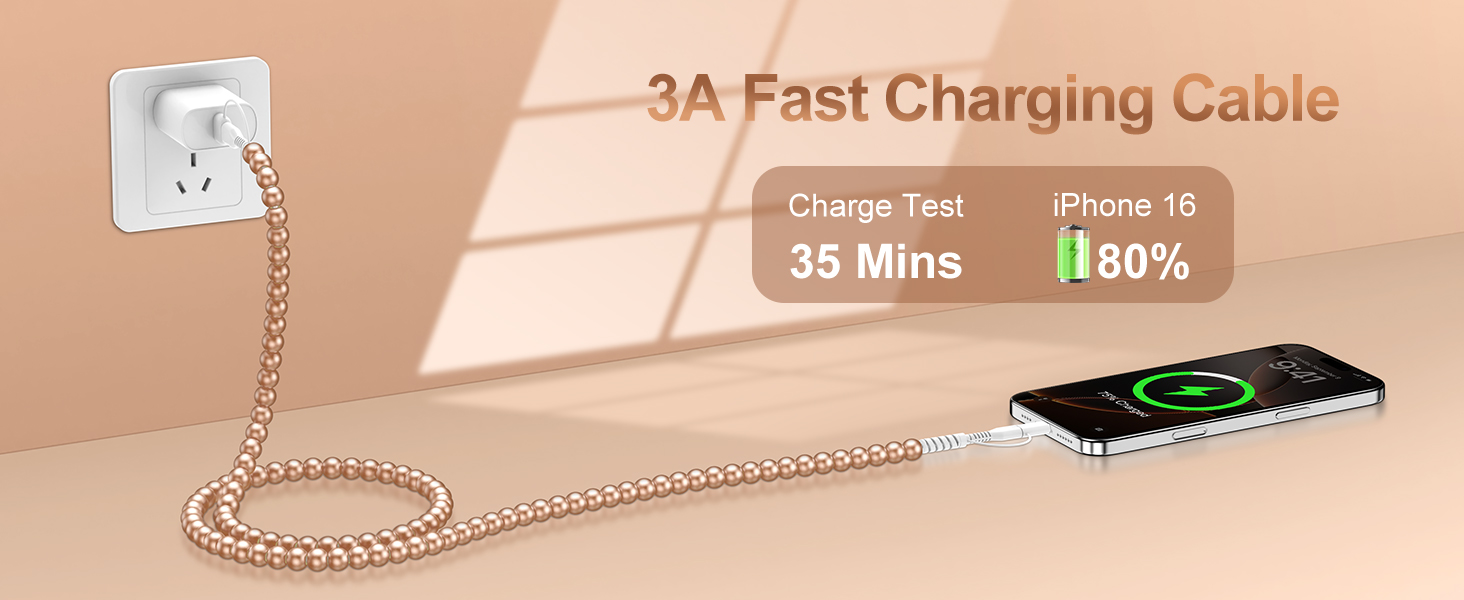 beaded charging cords