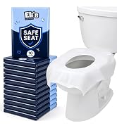 Eli with Love XL Flushable Toilet Seat Covers (120 Covers) - Discreet Travel Toilet Seat Covers -...