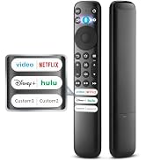 Voice Remote Only for TCL-FiReSmart TV 4k QLED/UHD/QD-Mini LED Series Remote Control Replacement ...