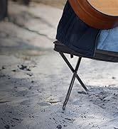 MOONCY Portable Stool, 13 Inch Small Folding Stool for Adults, Ultralight Black Camping Stools fo...