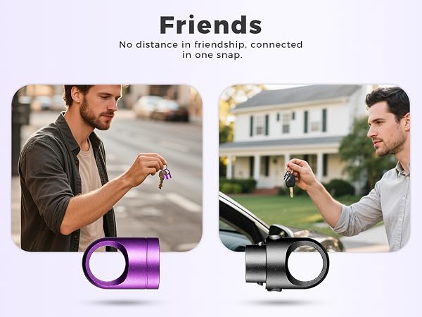 quick disconnect keychain for friends