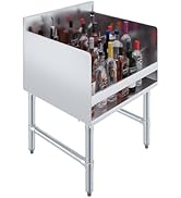 AmGood 22.5 in. x 24 in. x 33 in. Stainless Steel Four-Tier Liquor Display Rack