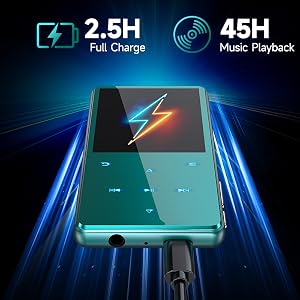 64GB Digital Music Player Bluetooth MP3 45H Battery Metal Body FM Radio Voice Recorder Equalizer