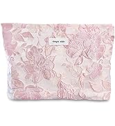 STARDW Flower Cosmetic Bags Makeup Bags for Women and Girls,Travel Makeup Bag Large Capacity Canv...