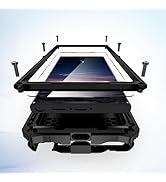 Lunivop for Samsung Galaxy S24 Ultra Case Heavy Duty Metal Armor Phone case para Built-in Screen ...