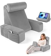 Sttargxing Pillow for Bed Sitting Up,Together with Tablet Pillow Stand,Reading Pillow with Detach...