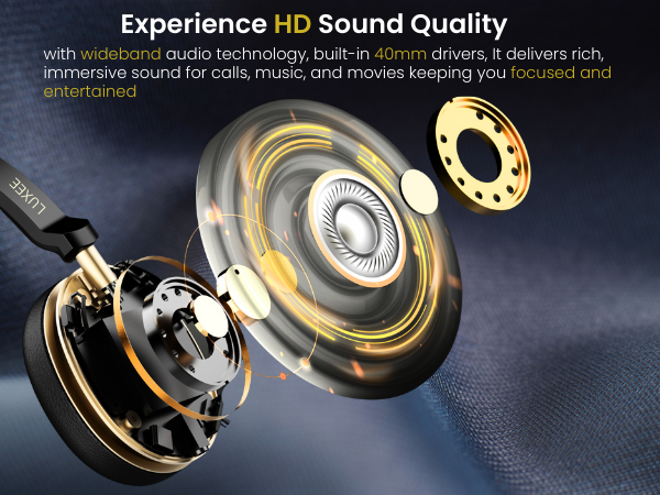 LUXEE headset with clear sound quality