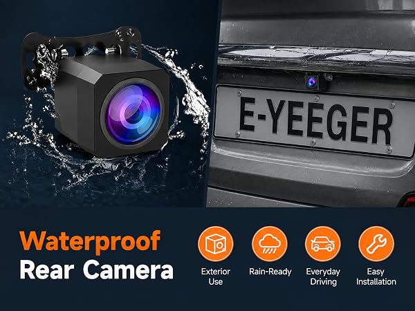 Waterproof rear camera