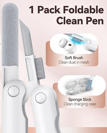Foldable cleaning pen