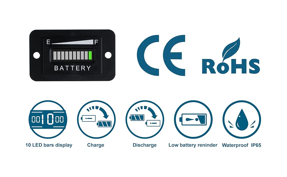 LED battery capacity meter