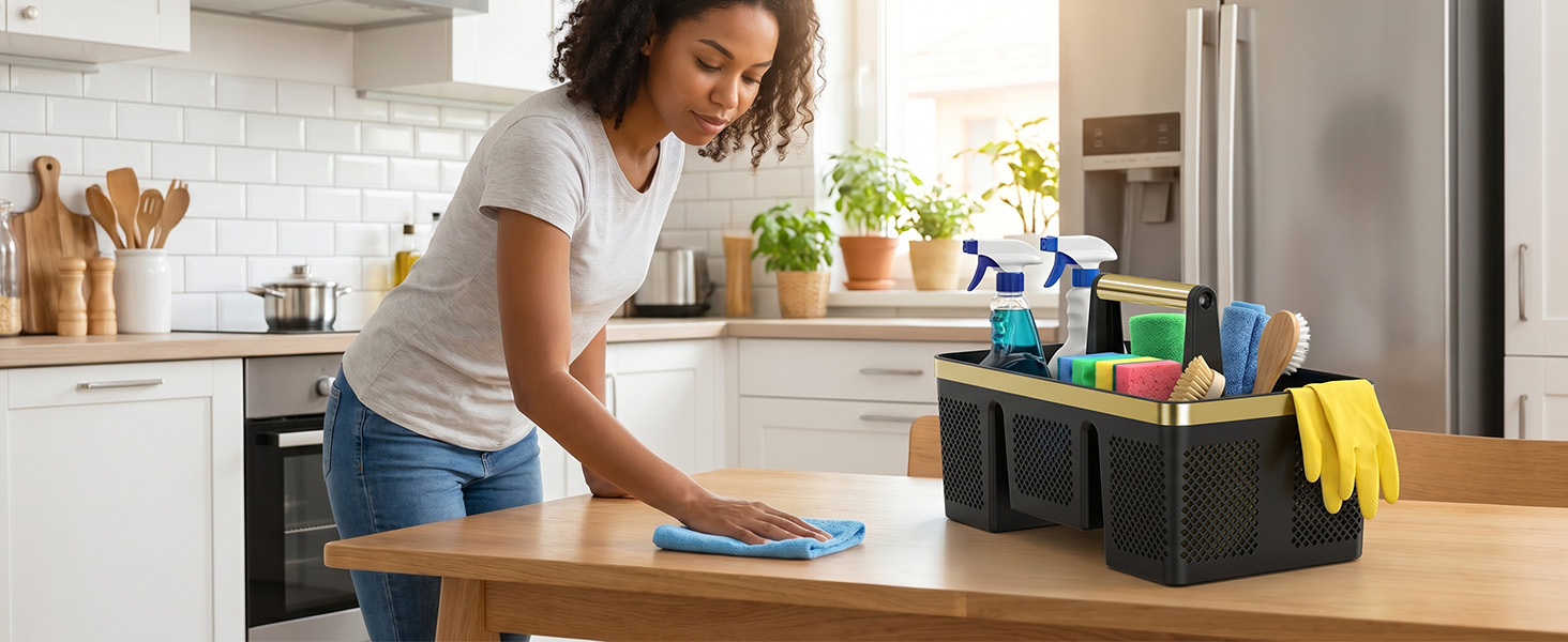 cleaning caddy for cleaning supplies
