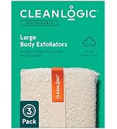 Care by Cleanlogic Large Exfoliating Body Scrubber Natural, 3 Count