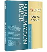 A-SUB Sublimation Paper- 150 Sheets Heat Transfer Paper 8.5x11 inch Compatible with Inkjet Sublim...