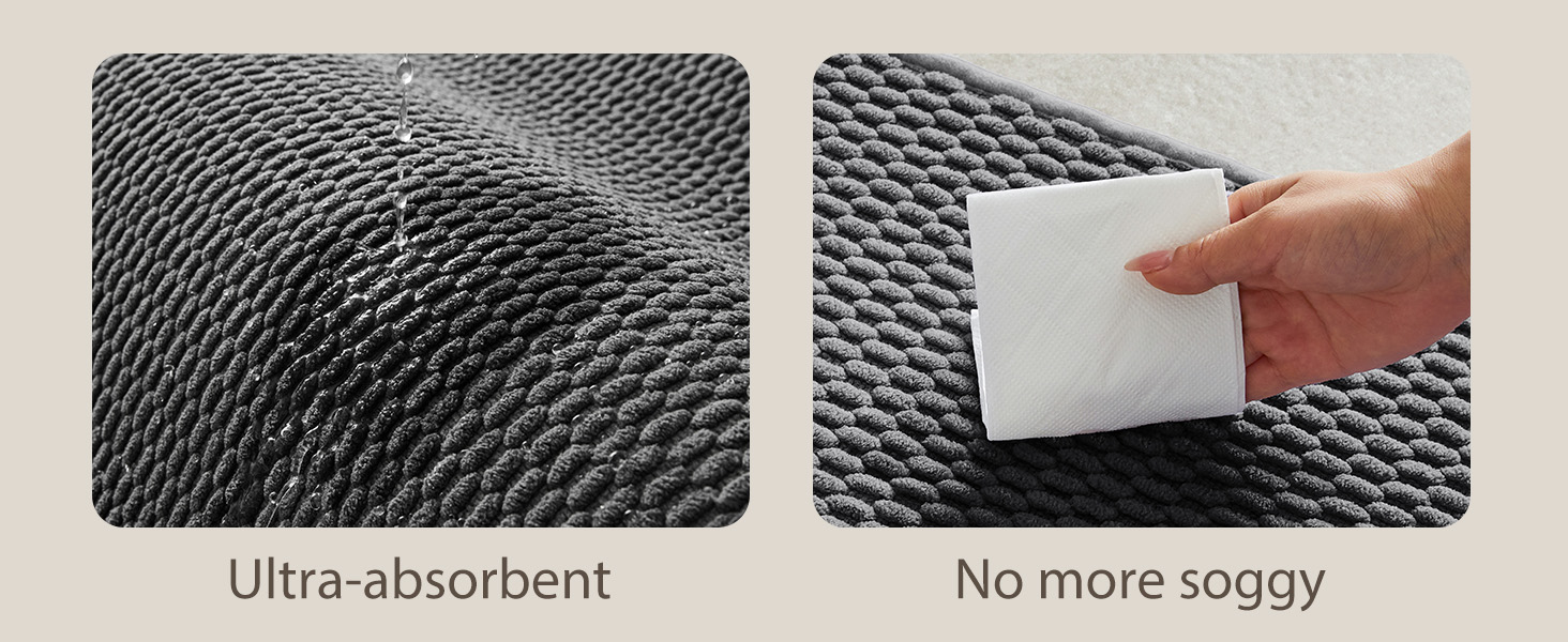 absorbent bath mat