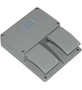 YDT1-16 380VAC 10A Dual Foot Switch Pedal Two Pedal Board Foot Operated Pedal Controller Power Sw...