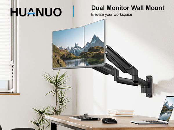dual wall monitor mount