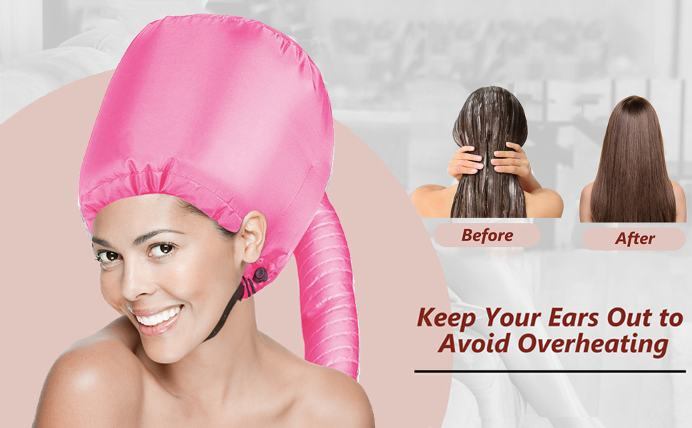 Portable Hair Dryer Bonnet Attachment Adjustable Hair Dryer Bonnet