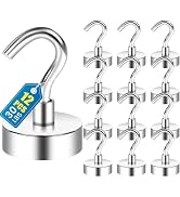 LOVIMAG Magnetic Hooks, 12 Pack 30lbs+ Magnet Hook 2026 Cruise Cabin Ship Essentials Heavy Duty S...